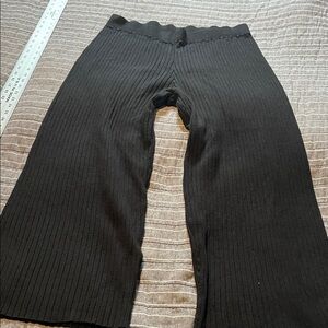 Time and Tru Black Ribbed Kids Pants